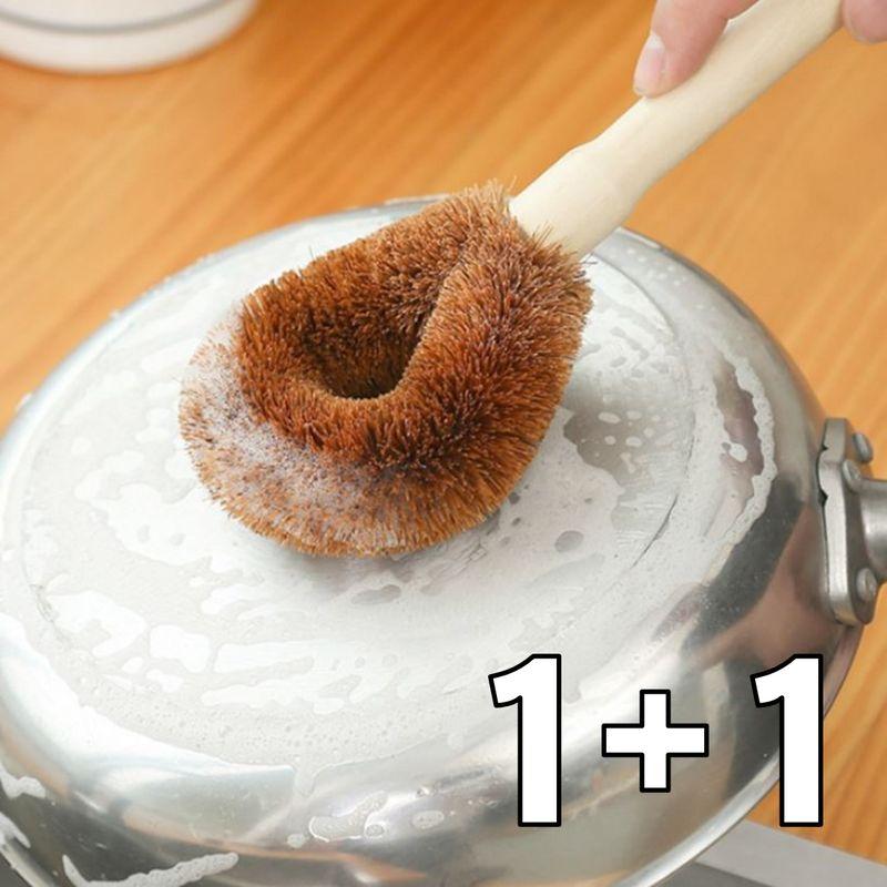 1+1 [코코넛수세미] 주방 찌든 기름때 제거 코코넛 브러쉬