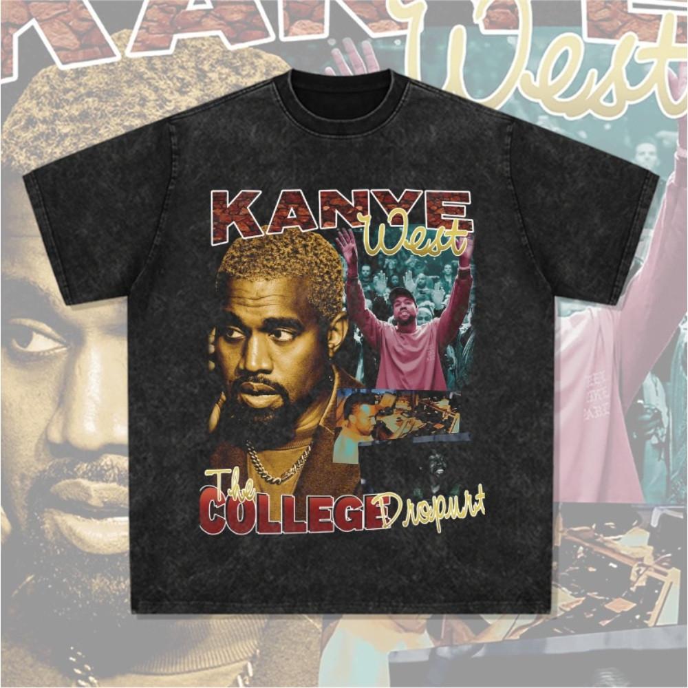 칸예 웨스트 Kanye west 프린트 티셔츠 반팔 긴팔 힙합 빈티지 래퍼 음악 뮤지션