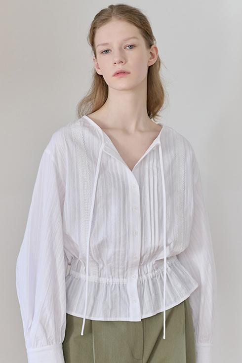 25SN lace jacket blouse [WH]