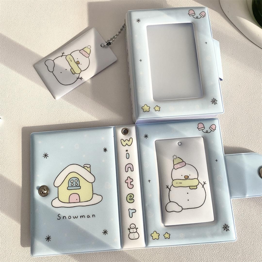 수심 Snowman Collect Book 스노우맨 콜렉트북 겨울 포켓 포카 앨범 미니