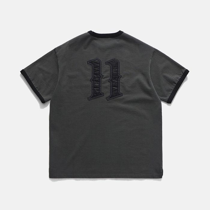 11 RINGER T-SHIRTS / GREY & BLACK