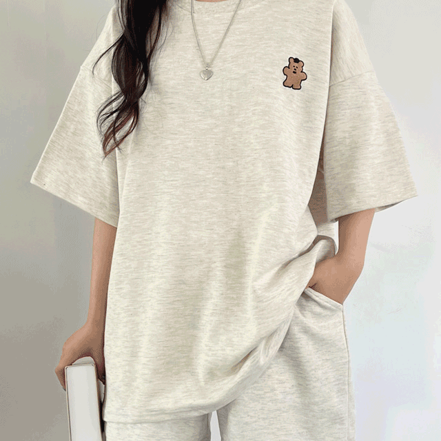 [140,150,160 체형별 사이즈선택/자체제작/빠른발송]베어자수 트레이닝세트