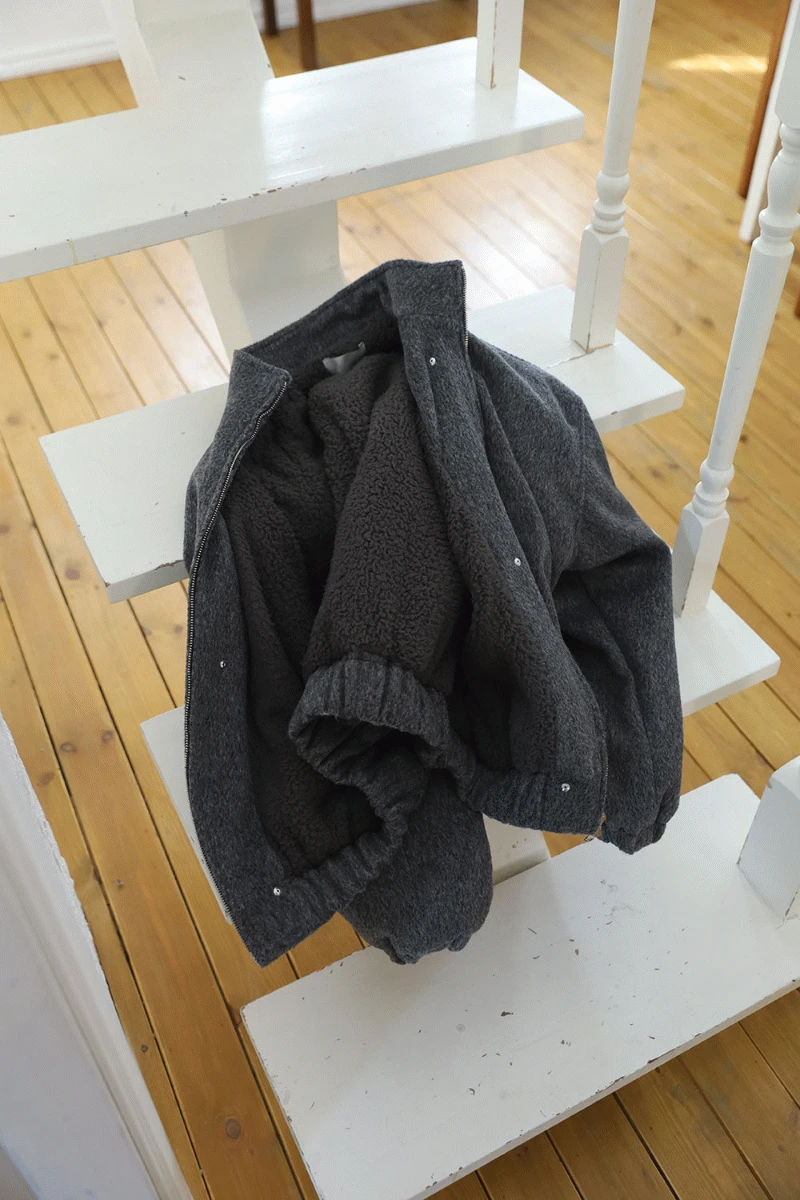 후리스 안감 핀츠 점퍼