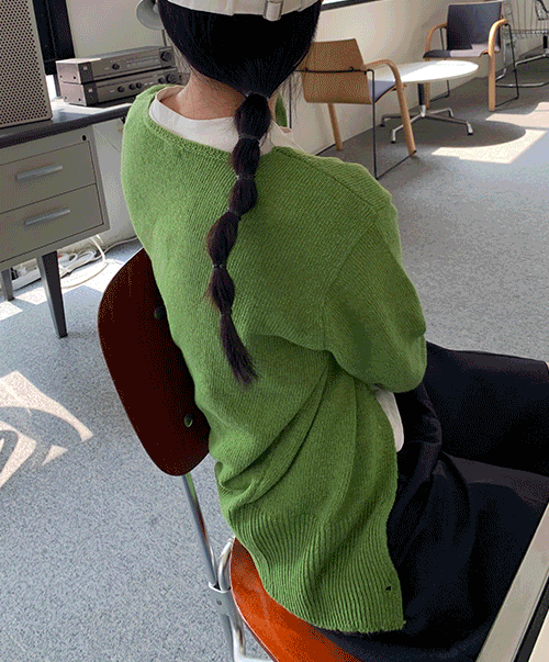 주문폭주🎉 (unusually) hallow v-neck knit cardigan (3color) *당일배송가능*