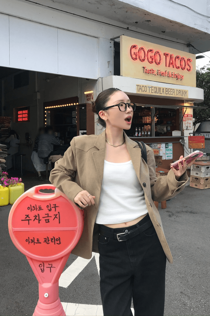 코듀로이 자켓 (연카키)