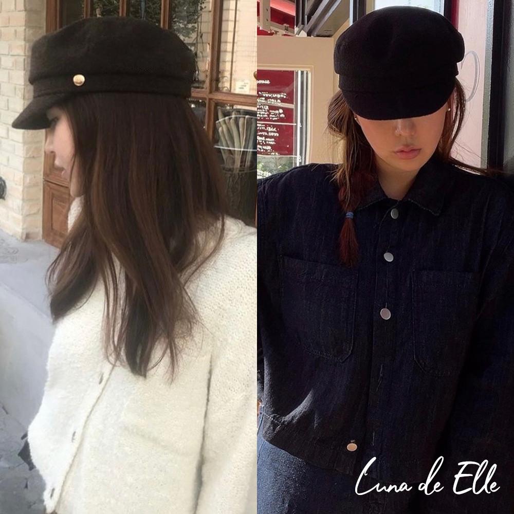 아미먼트 베이커 캡 울 가을 겨울 모자 헌팅캡