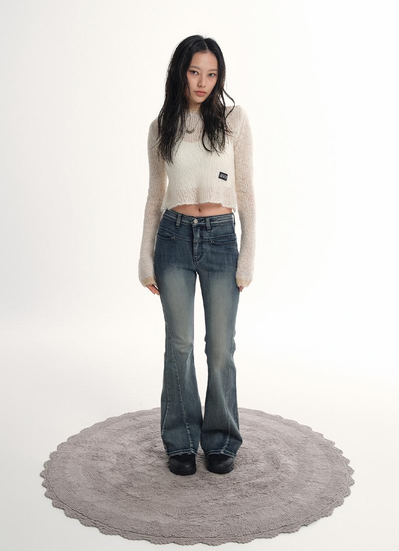 CALEY BOOTS CUT PANTS / DENIM