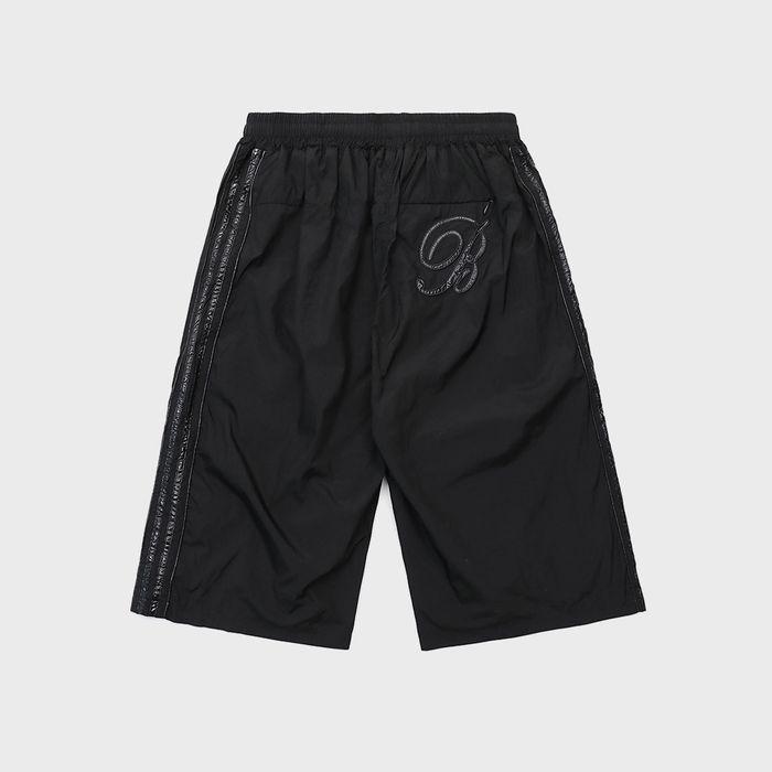 [w-srt25-005] 다크 빌리 나일론 버뮤다 팬츠 - 블랙