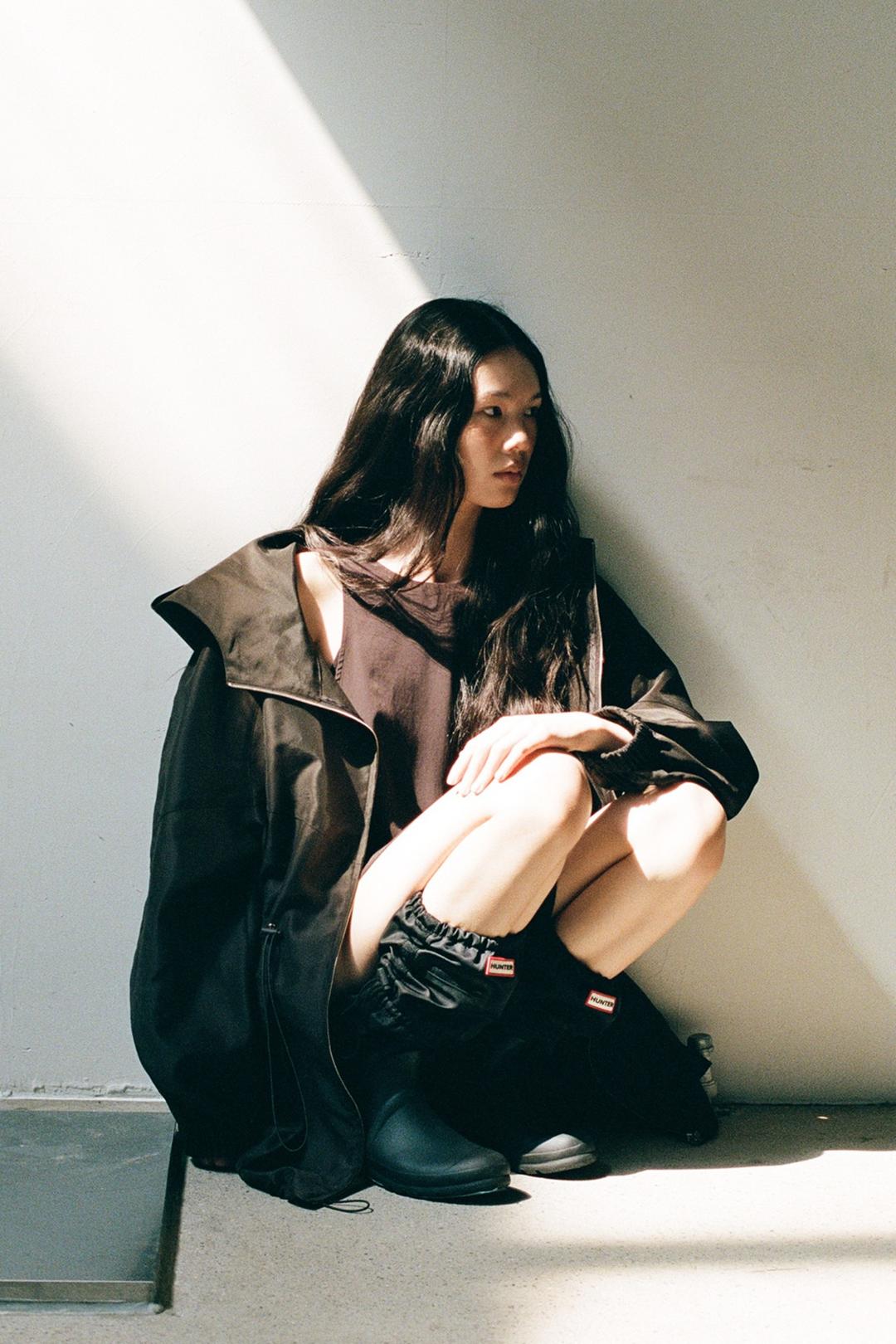 NANA SHEER HOODIE JACKET (DARK BROWN)