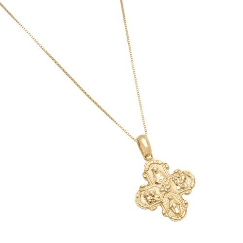 14K 18K 가톨릭 종합패 목걸이 / 박스체인 0.5