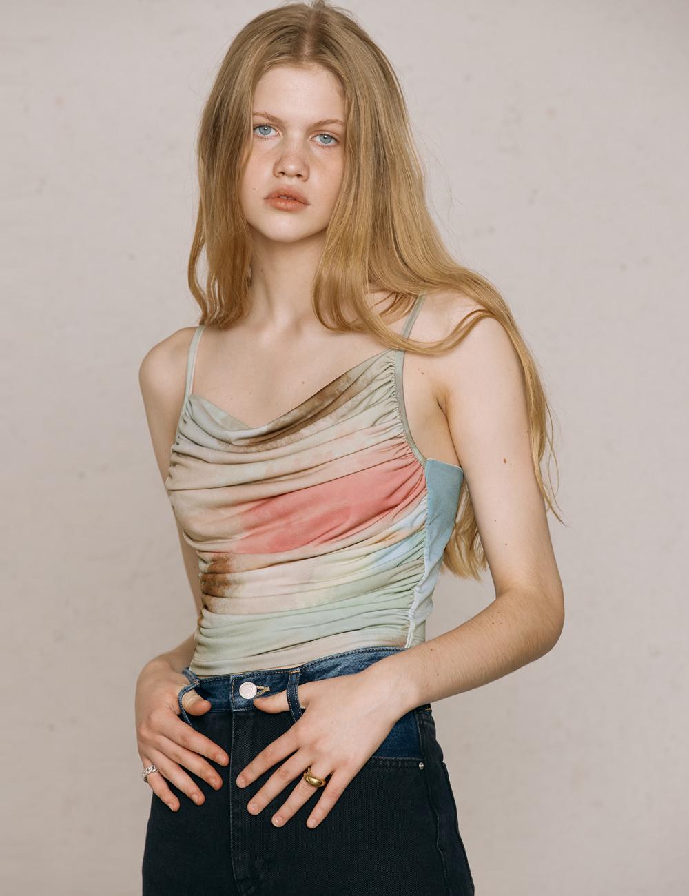 Painting Drape Top_Pink