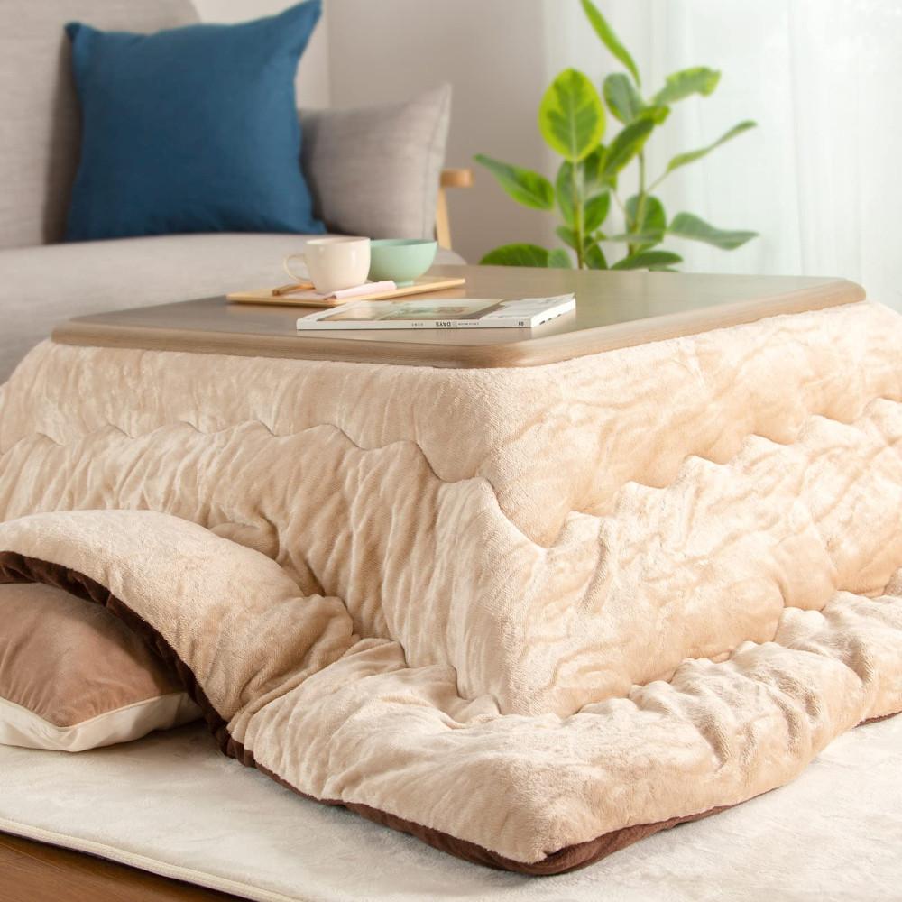 코타츠 이불 정사각형 리버서블 양면 플란넬 185cm 7컬러