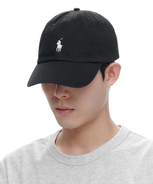 코튼 치노 베이스볼 캡 무신사 에디션-블랙