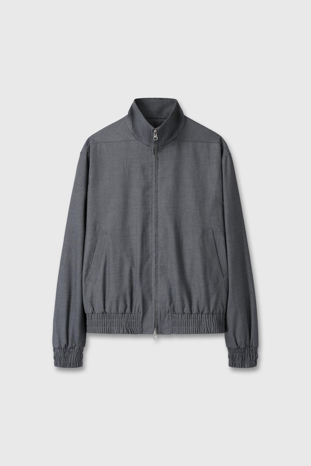 High neck jacket(Grey)