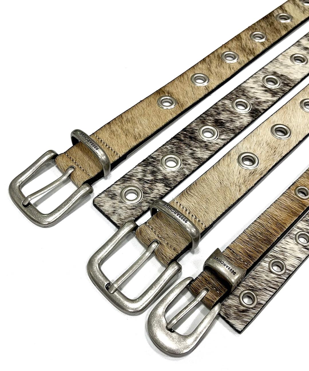 Real Cowhide Eyelet Belt