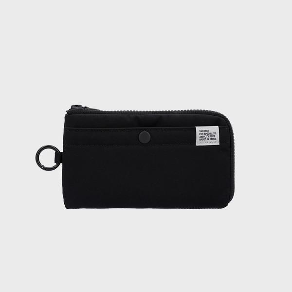 HALF ZIP WALLET 001 L Black
