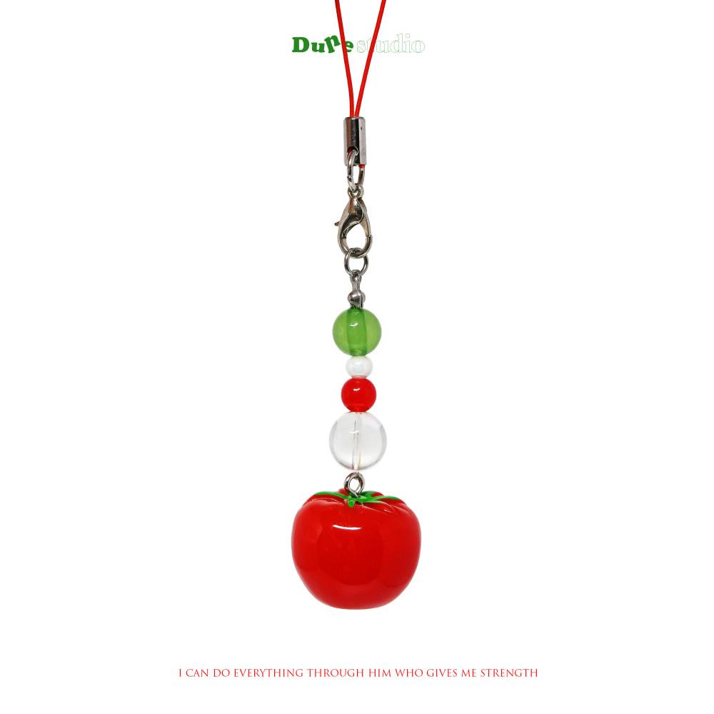[듄 스튜디오] Tomatong keyring 토마통 비즈키링 토마토 키링