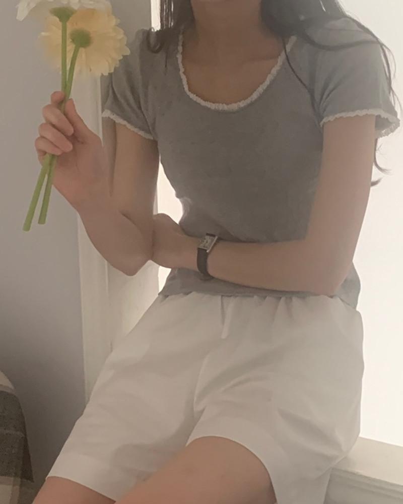 FND 레이스 라이닝 tee
