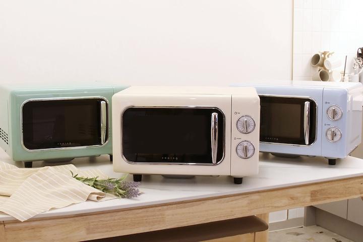 레트로 플랫전자레인지 MC-R20FL 20L 전자렌지 무회전 미니 원룸