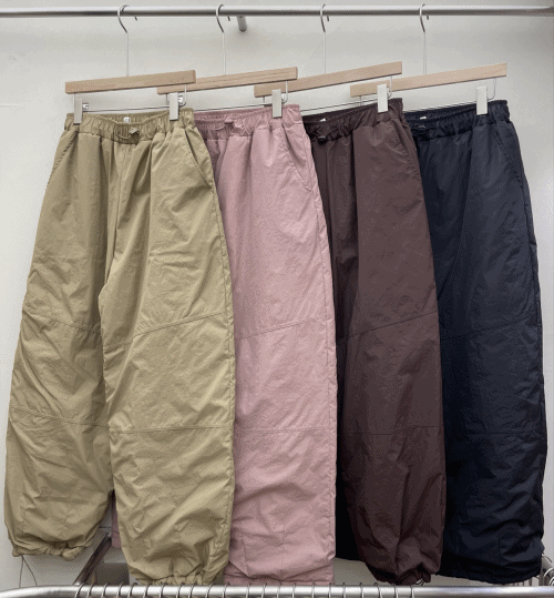 2온스 패딩팬츠 (4color) 투웨이 와이드 조거