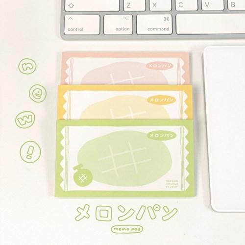 [후카후카스튜디오] 메론빵 미니메모지 [3종]