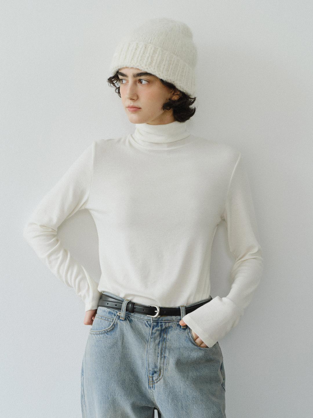 Wool tencel polar t-shirt_5colors