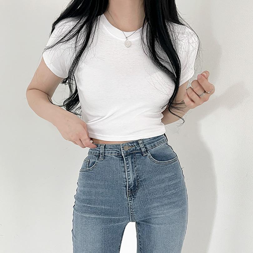 당일발송│[2만장돌파/1+1할인]찹쌀떡으로 오해금지, 5colors 크롭 반팔 티셔츠