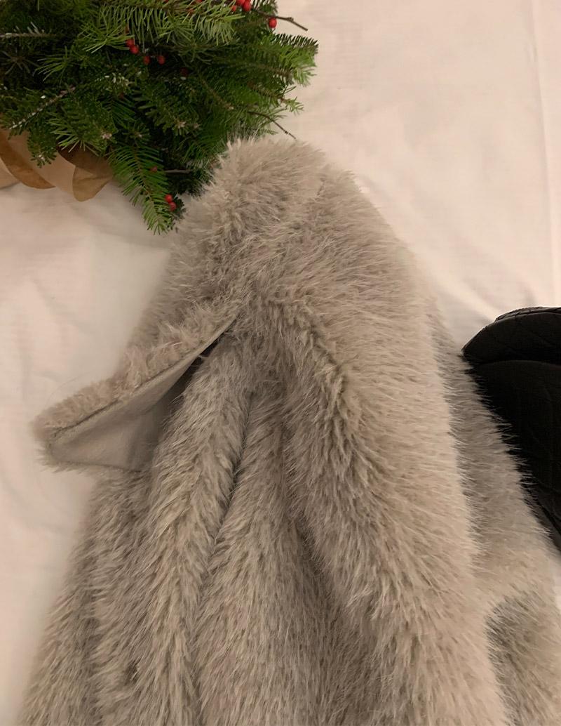 가내스라 블론 퍼 자켓 (2color)