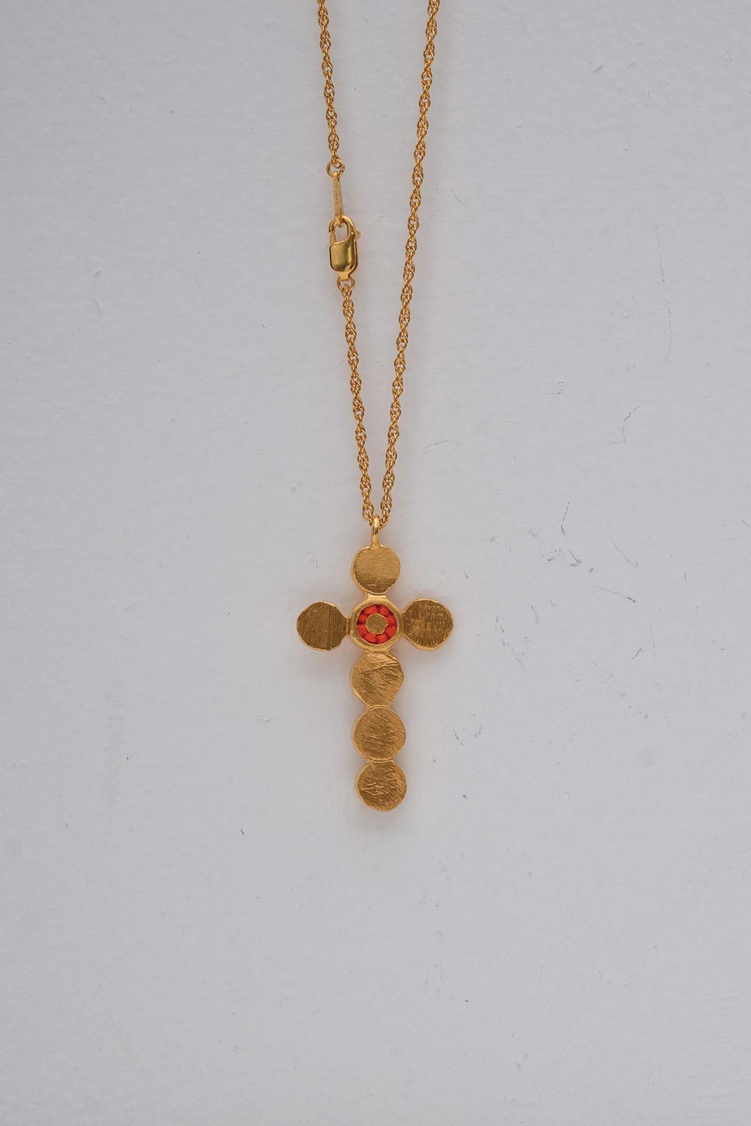 CROSS NECKLACE [GOLD]