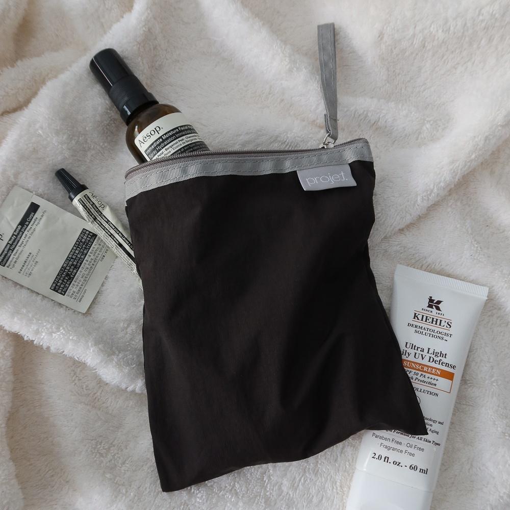 flat pouch 플랫 파우치 (black olive)