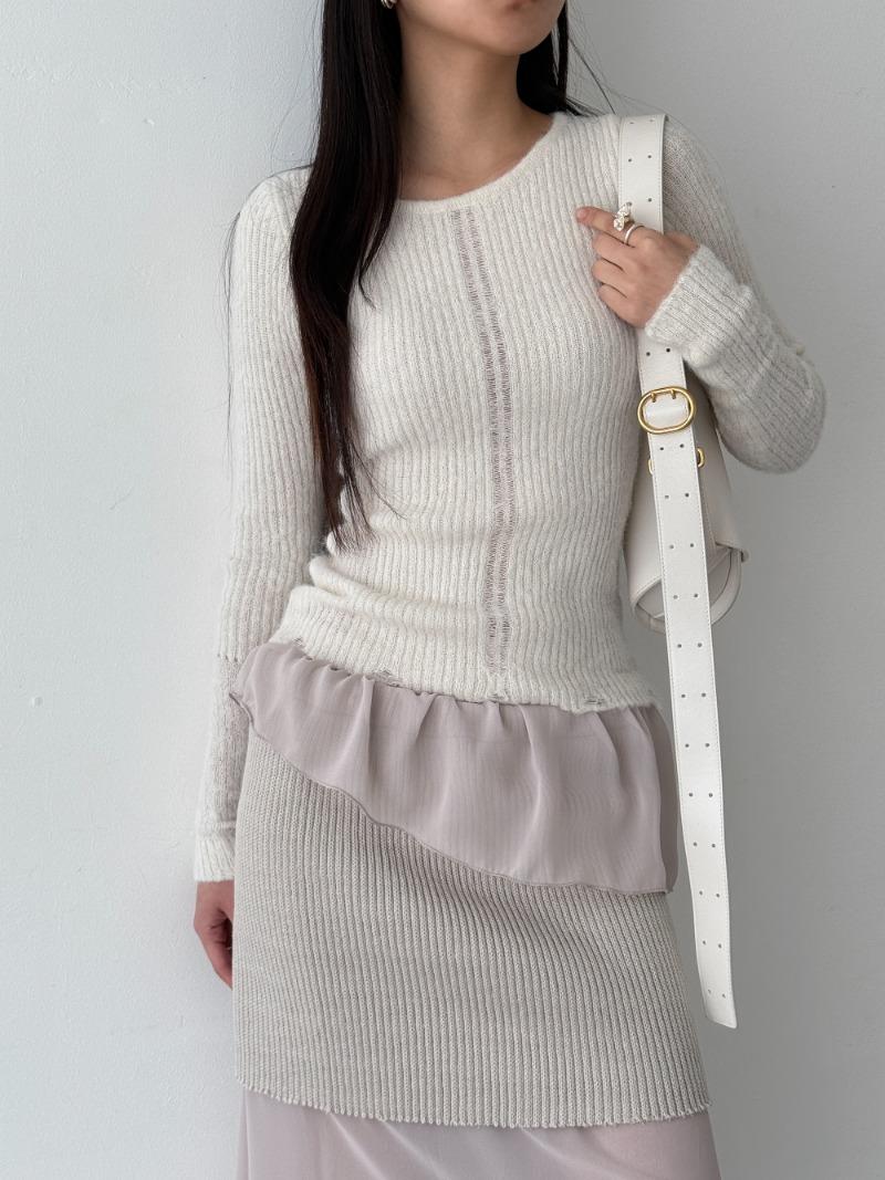 alpaca damage knit (3color)