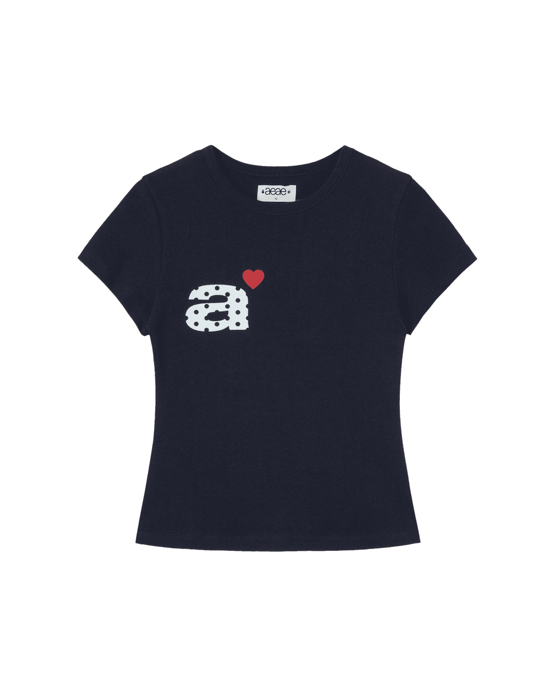 DOT SMALL LETTER TEE [NAVY]