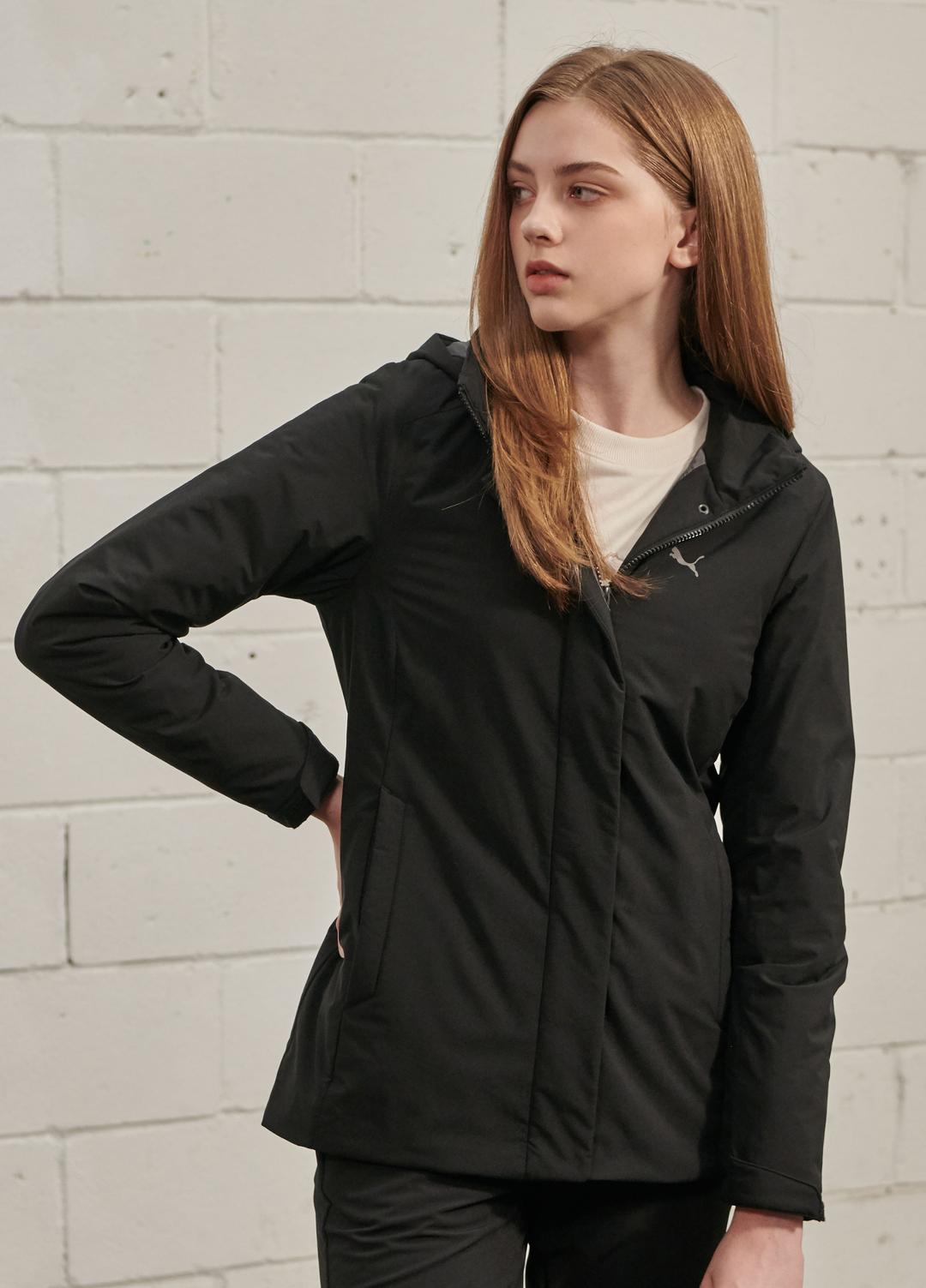 푸마 스포츠 패딩트랙수트 여성 상의 (블랙)