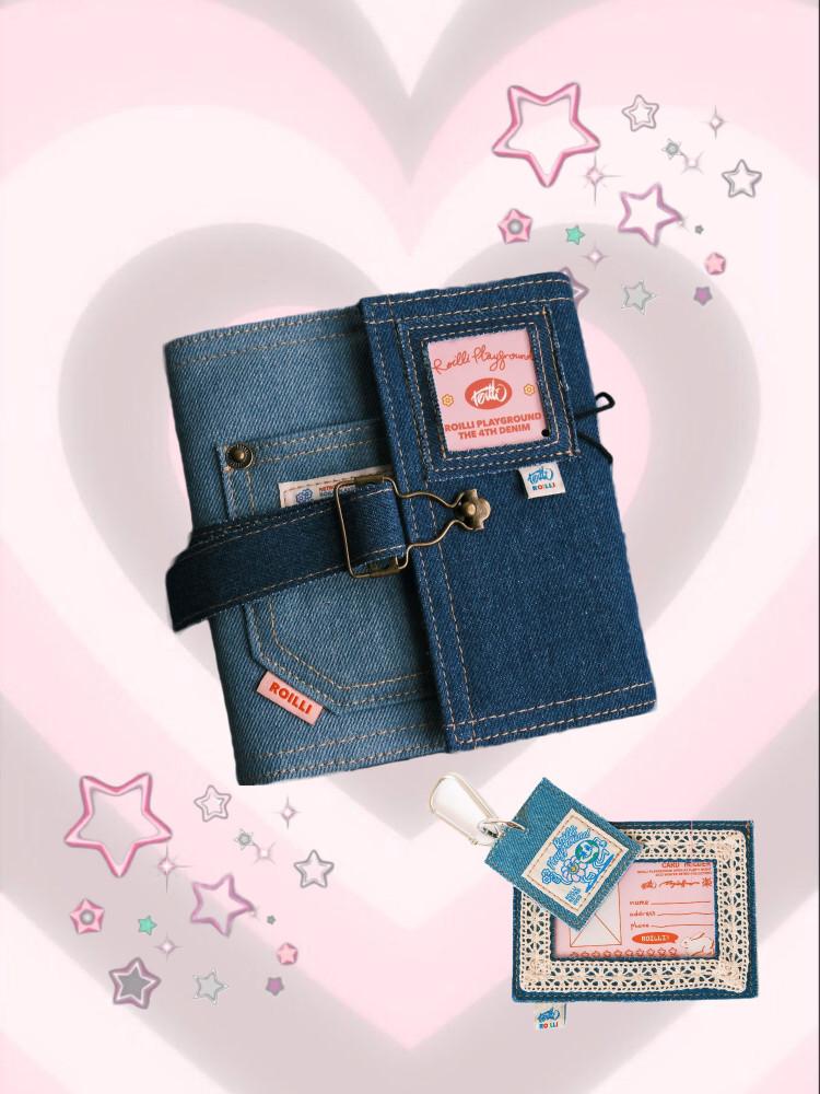 수심 Roilli Jeans Diary 4th 데님 다이어리 y2k 커버 A7 바인더