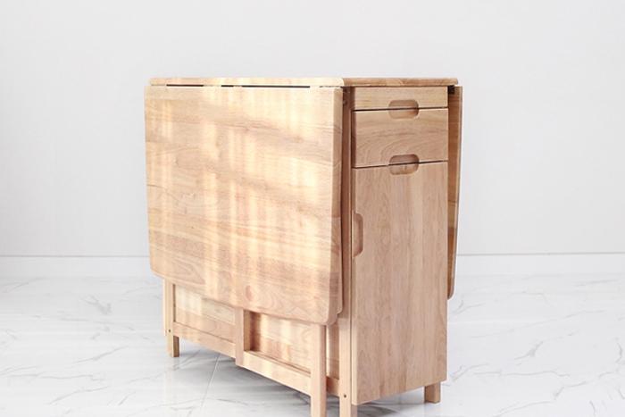 벤느 원목 접이식 확장형 식탁 4인용 테이블 2color (단품)