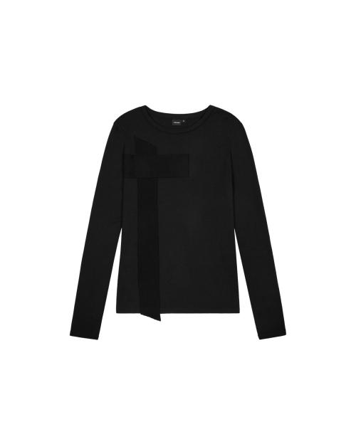 Cross Patch Long Sleeve (Black)