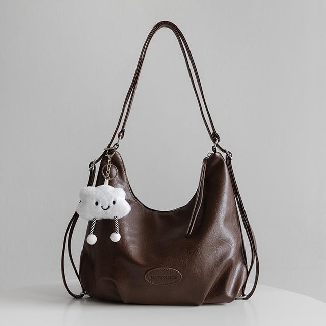 레더 셔링 숄더 쓰리웨이 보부상 가방 ba-60655c