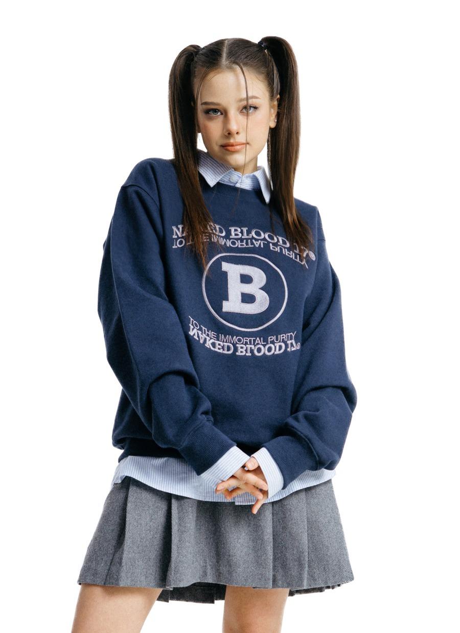 New B-Logo Sweat Navy