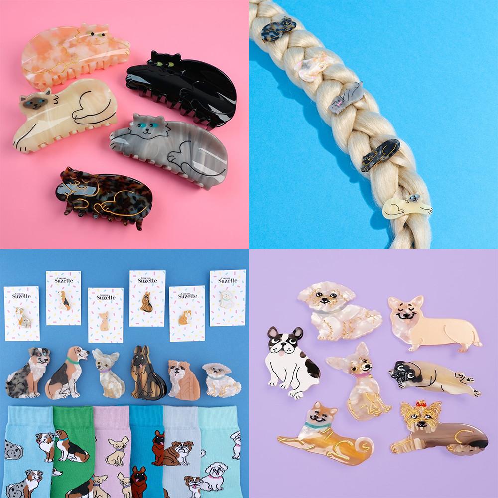 [그레이맨션] 제니 헤어핀 Coucou Suzette 쿠쿠수제뜨 고양이 강아지 컬렉션 (헤어집게 헤어클립)