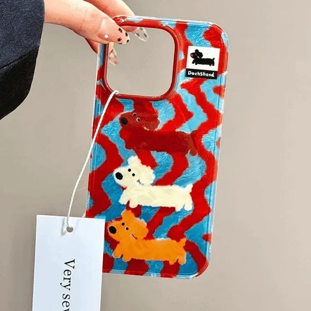 전기종🚀길쭉강아지🚀비즈키링 범퍼케이스 아이폰케이스 갤럭시케이스 유니크 특이한 아이폰16프로맥스 15프로맥스 14프로맥스 13프로맥스 12프로맥스 귀여운 키치 감성레트로 투명