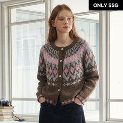 [SSG단독]노르딕 패턴 라운드 긴팔 니트 가디건 (DP4CK022A)