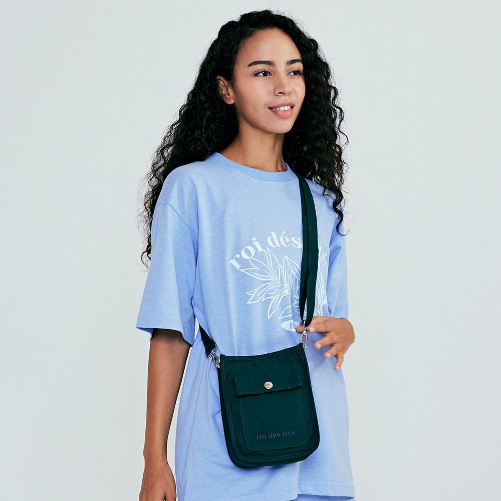 로아드로아 탭 스퀘어 미니 숄더 크로스백 (그린)