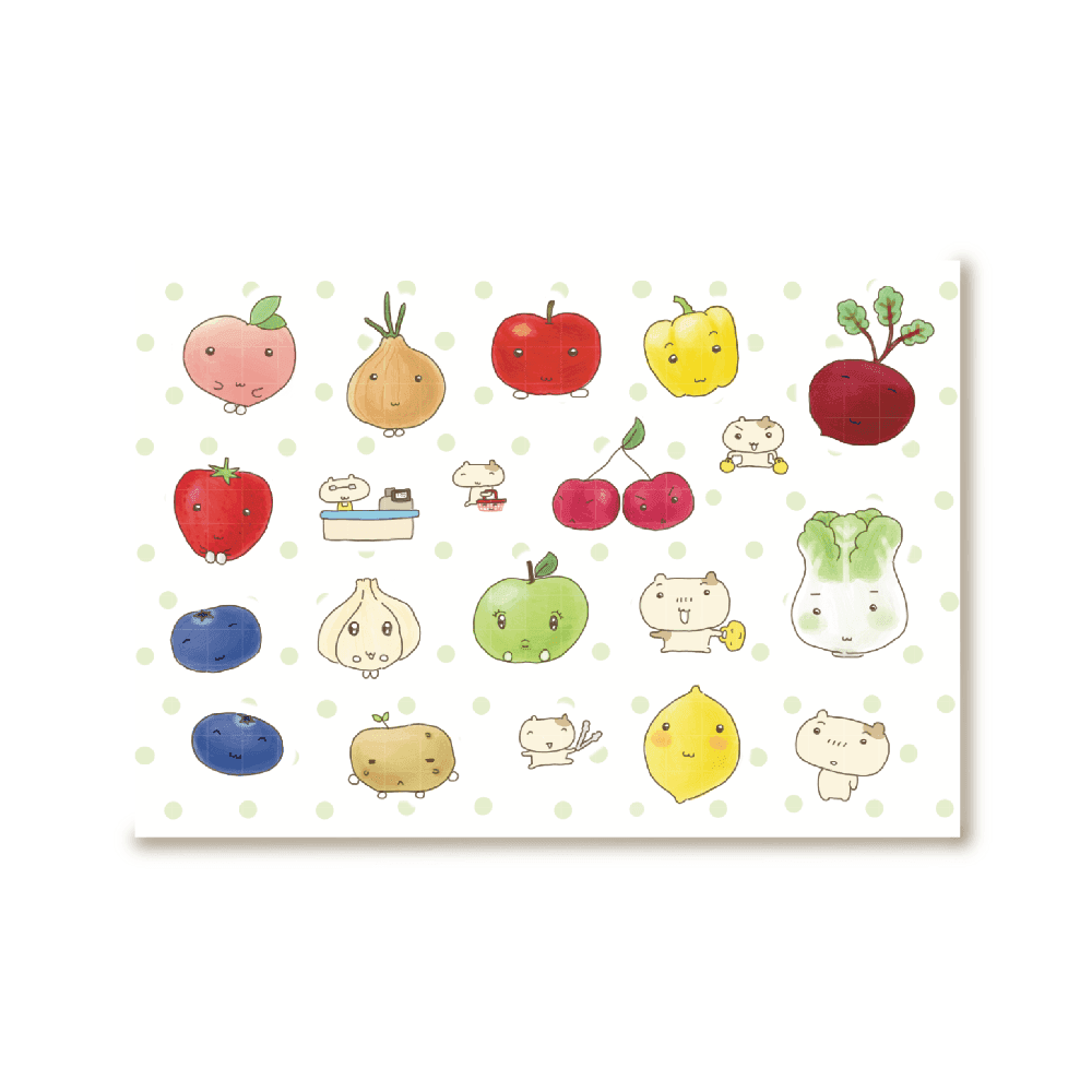 수수 골라보자-과일과 야채 굿노트 스티커 ㅣ 마플샵