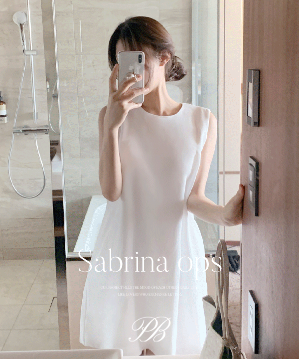 퍼빗 [벨트set][P.B MADE] 사브리나 지퍼 투웨이 미니 원피스 - 2color