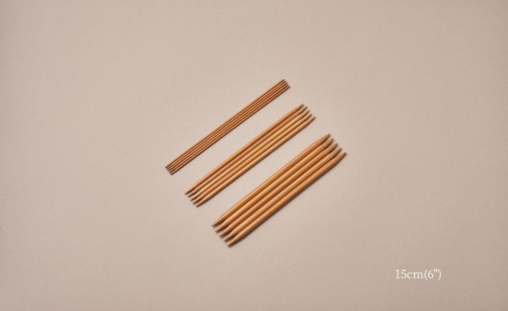 [TOOL] US 사이즈 장갑, 양말 바늘 단품 / 15cm Double Pointed Bamboo Knitting Needle / 킨키아미바리 / 씨니트 / 코와코이로이로