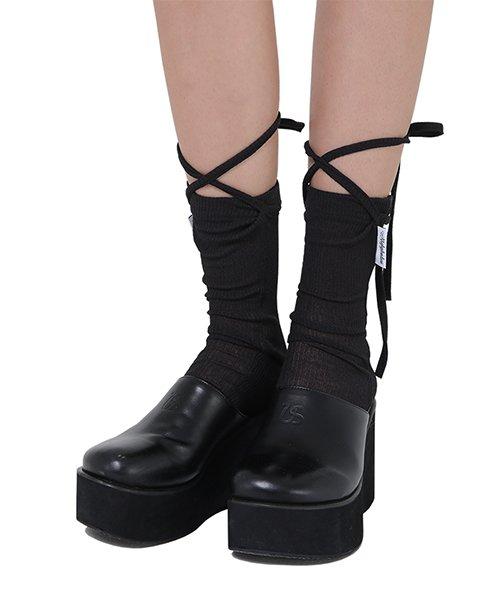 LACE SHORT SOCKS(BLACK)