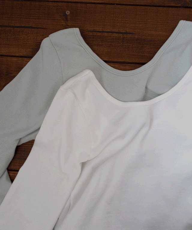 코슬 Deep round tee (2colors)