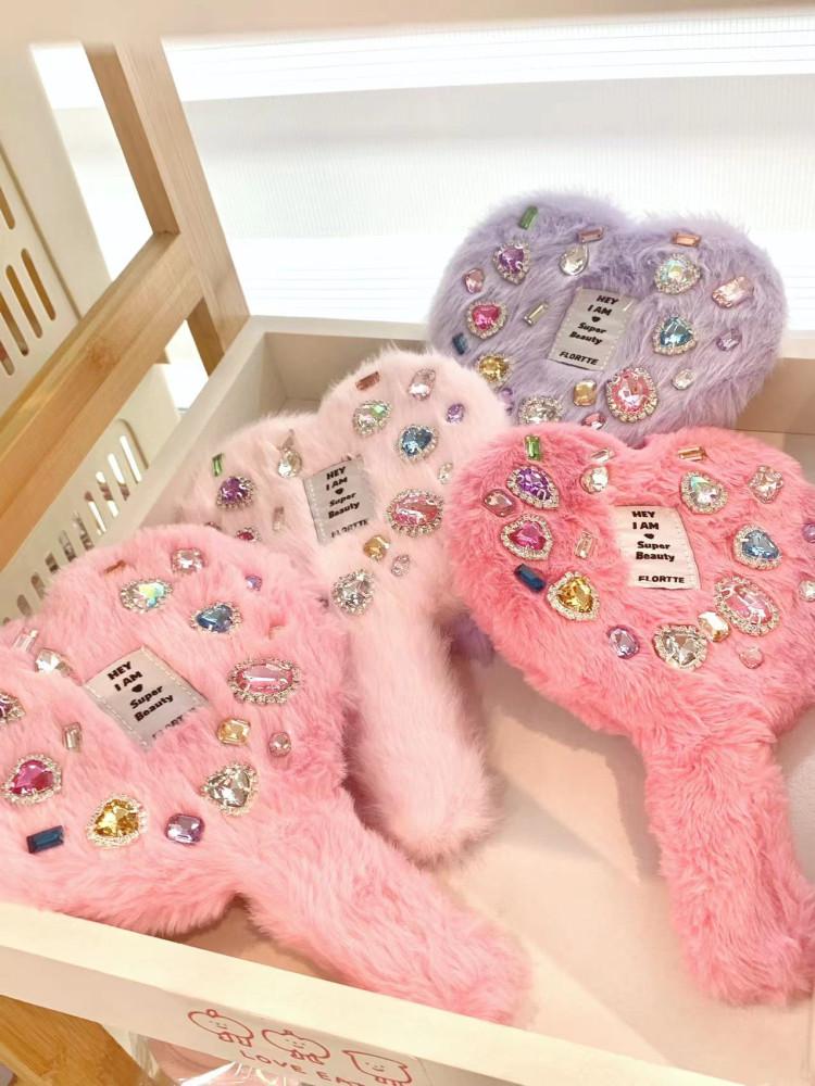 예쁜 공주풍 손거울 화장거울 쥬얼리 휴대용4colors