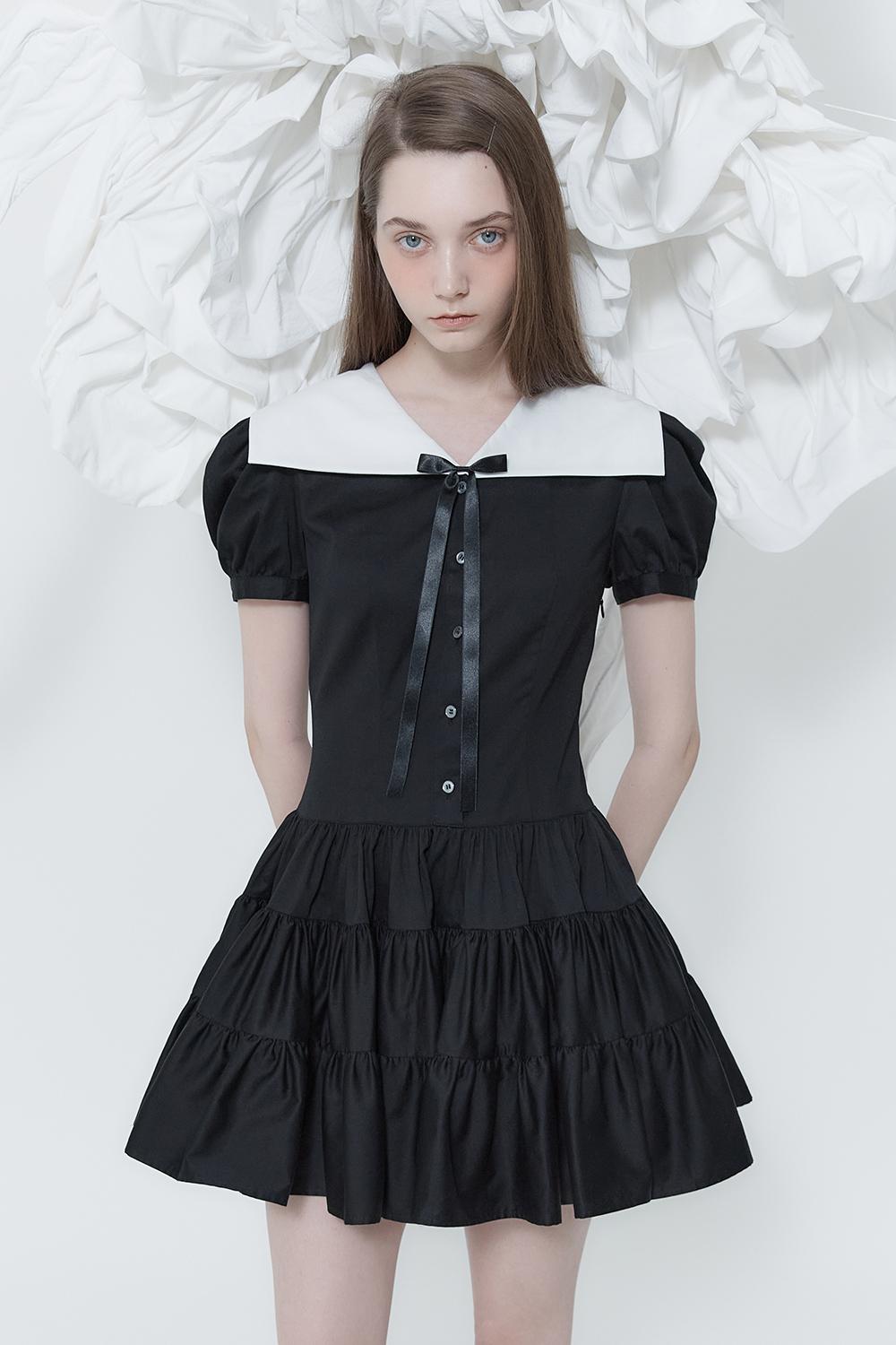 [8/16 예약배송] SAILOR CREAM DRESS_TT4S610BK