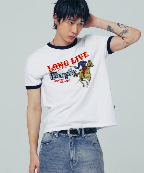 Cowboy Ringer T-Shirt White